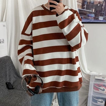 Classic Striped Hip Hop Sweatshirt