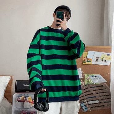 Classic Striped Hip Hop Sweatshirt