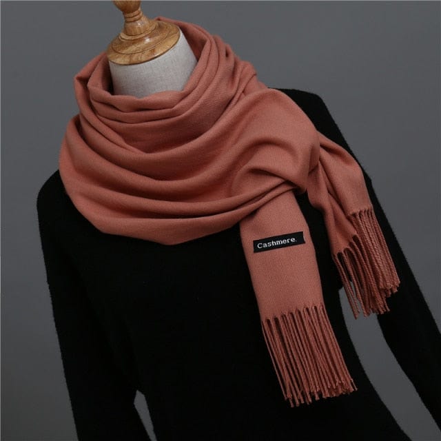 Solid Thick Winter Scarf