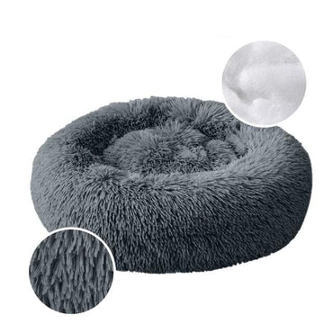 Super Soft Kennel Dog Bed Round Long Plush Warm Cat Bed Lightweight Pet Sleeping Basket Fluffy Comfortable Touch Pet Products - east2cart.uk