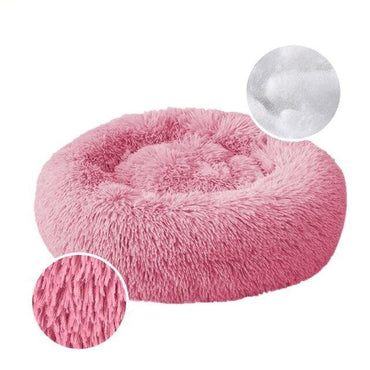 Super Soft Kennel Dog Bed Round Long Plush Warm Cat Bed Lightweight Pet Sleeping Basket Fluffy Comfortable Touch Pet Products - east2cart.uk