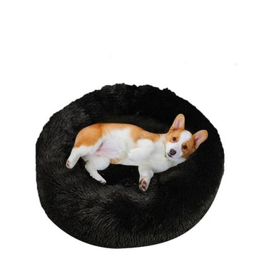 Super Soft Kennel Dog Bed Round Long Plush Warm Cat Bed Lightweight Pet Sleeping Basket Fluffy Comfortable Touch Pet Products - east2cart.uk