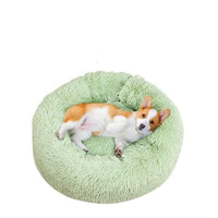 Super Soft Kennel Dog Bed Round Long Plush Warm Cat Bed Lightweight Pet Sleeping Basket Fluffy Comfortable Touch Pet Products - east2cart.uk