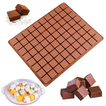 80 cavities Square Silicone mold for chocolate - east2cart.uk