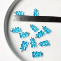 10/50Pcs Colourful Gummy Bear Pendant Charms - east2cart.uk