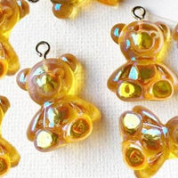 10/50Pcs Colourful Gummy Bear Pendant Charms - east2cart.uk
