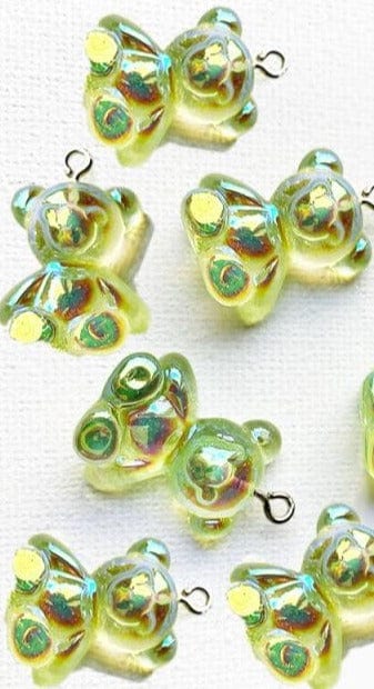 10/50Pcs Colourful Gummy Bear Pendant Charms - east2cart.uk