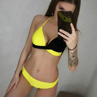 Ladies Leaf Print Beach Wear Bikini - east2cart.uk