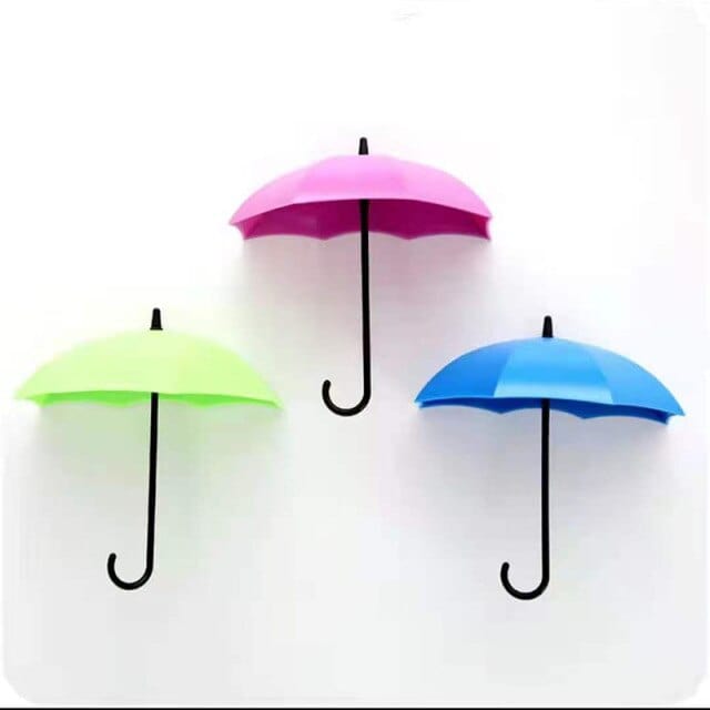 3D Wall Sticker With Small Umbrella Hook - east2cart.uk