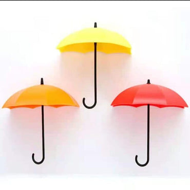 3D Wall Sticker With Small Umbrella Hook - east2cart.uk