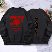 Volleyball Anime Print Fleece Sweatshirts
