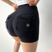 Athletic Short Leggings With Pockets