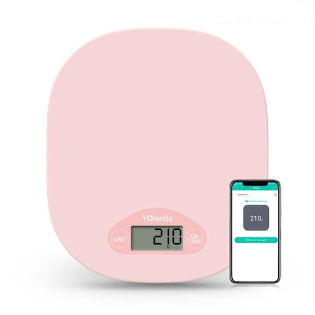 Yolanda 5kg Smart Kitchen Scale Bluetooth APP Electronic Scales Digital Food Weight Balance Measuring Tool Nutrition Analysis - east2cart.uk