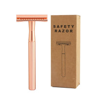 HAWARD Rose Gold Safety Razor 20 Blades Unisex - east2cart.uk
