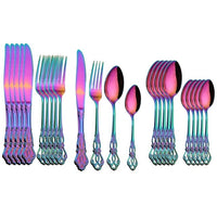24pcs Gold Dinnerware Gift Set - east2cart.uk