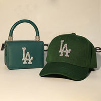 Diamond LA Purse And Hat Set