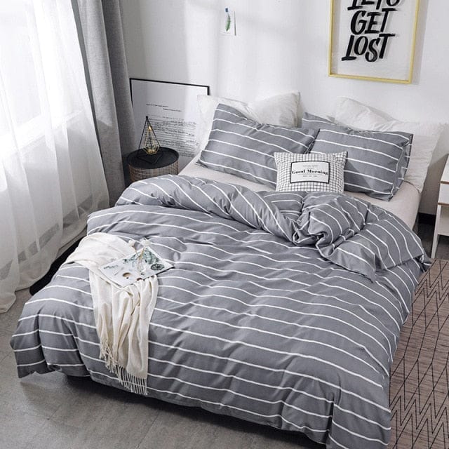 Love Print Luxury Comforter Duvet Cover Set