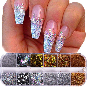 54 Sets Mixed Set Acrylic Paint Nail Art - east2cart.uk