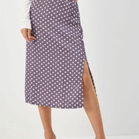 Sexy Leopard Wrap Print Chiffon Split Skirt - east2cart.uk