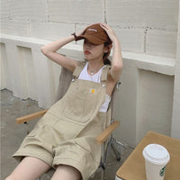 One-Piece Loose Khaki Shorts - east2cart.uk