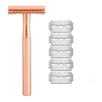 HAWARD Rose Gold Safety Razor 20 Blades Unisex - east2cart.uk