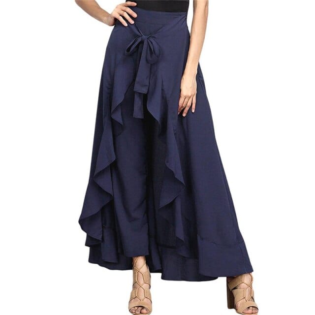 Women Chiffon Long Palazzo Pants - east2cart.uk