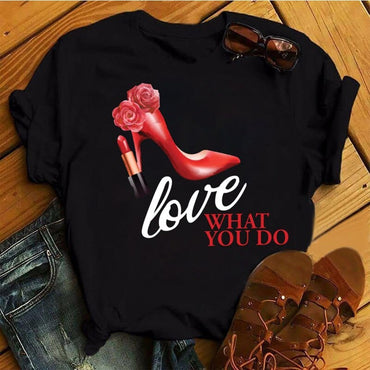 Ladies Love What You Print Tee Shirt - east2cart.uk