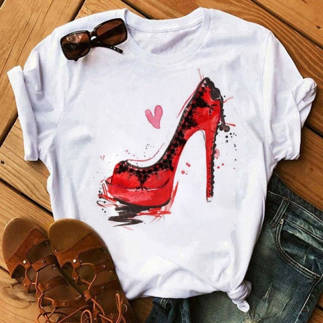 Ladies Love What You Print Tee Shirt - east2cart.uk