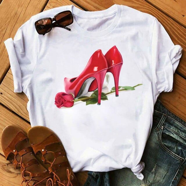 Ladies Love What You Print Tee Shirt - east2cart.uk