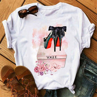 Flower Print Vogue T Shirt - east2cart.uk