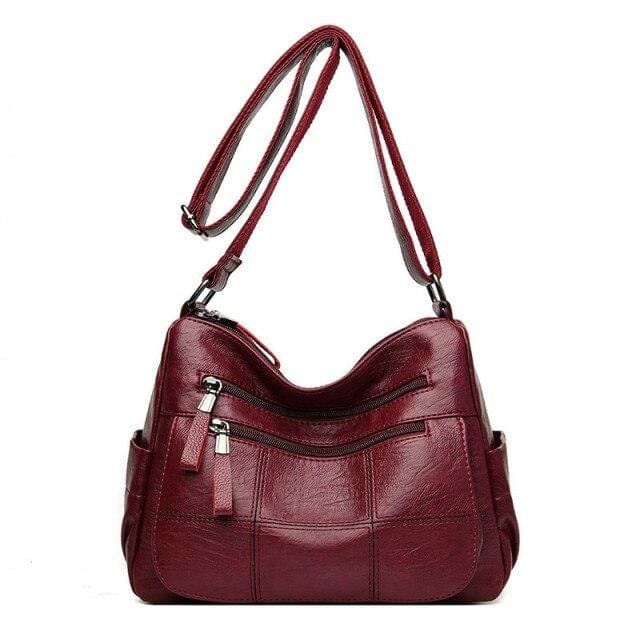 Retro Women's Grid Pattern Shoulder Bag - east2cart.uk