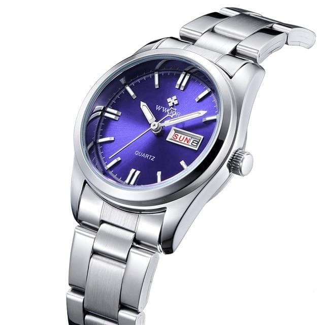 Montre Femme 2021 WWOOR Fashion Ladies Watches Waterproof Quartz Silver Clock Women Automatic Date Dress Wrist Watch Reloj Mujer - east2cart.uk