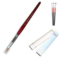 UsiDaer Kolinsky Nail Brush Acrylic with Red Round Wooden Handle and 100% Kolinsky Sable Hair for Crystal UV Gel Painting - east2cart.uk