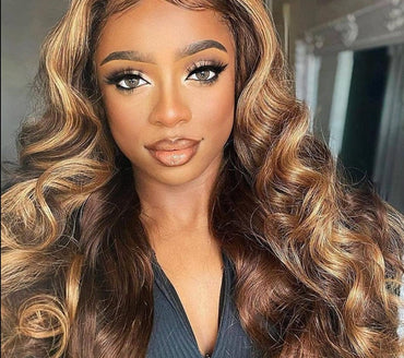 Honey Blonde Lace Front Human Hair Wig - east2cart.uk