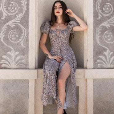 Elegant Ruffles Boho Dress - east2cart.uk