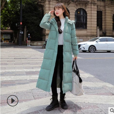 Winter Thick Hooded Trench Coat