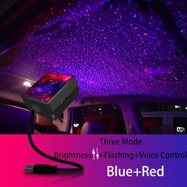 Car Interior Atmosphere Starry Laser Lighting