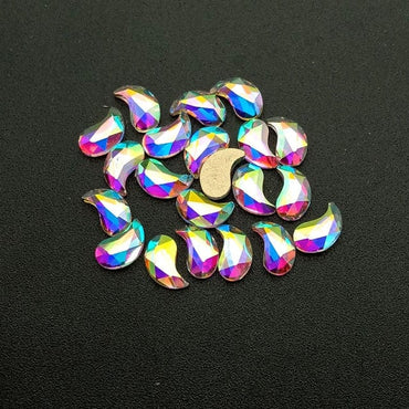 100Pcs Crystal AB Nail Art Decoration - east2cart.uk