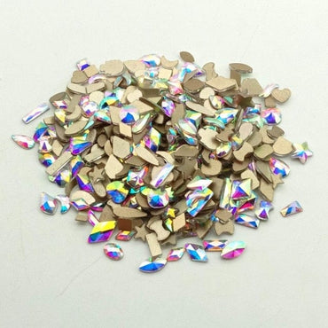 100Pcs Crystal AB Nail Art Decoration - east2cart.uk