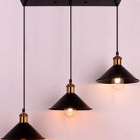 American Retro LED Bronze Pendant Hanging Lamp