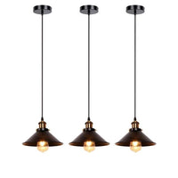 American Retro LED Bronze Pendant Hanging Lamp