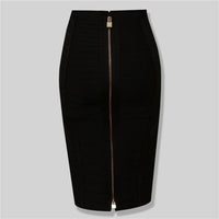 16 Colors Sexy Solid Bandage Pencil Skirt - east2cart.uk
