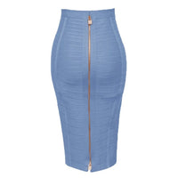 16 Colors Sexy Solid Bandage Pencil Skirt - east2cart.uk
