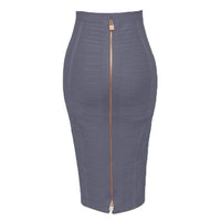 16 Colors Sexy Solid Bandage Pencil Skirt - east2cart.uk