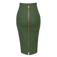16 Colors Sexy Solid Bandage Pencil Skirt - east2cart.uk