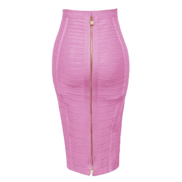 16 Colors Sexy Solid Bandage Pencil Skirt - east2cart.uk