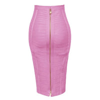 16 Colors Sexy Solid Bandage Pencil Skirt - east2cart.uk