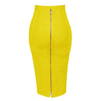 16 Colors Sexy Solid Bandage Pencil Skirt - east2cart.uk
