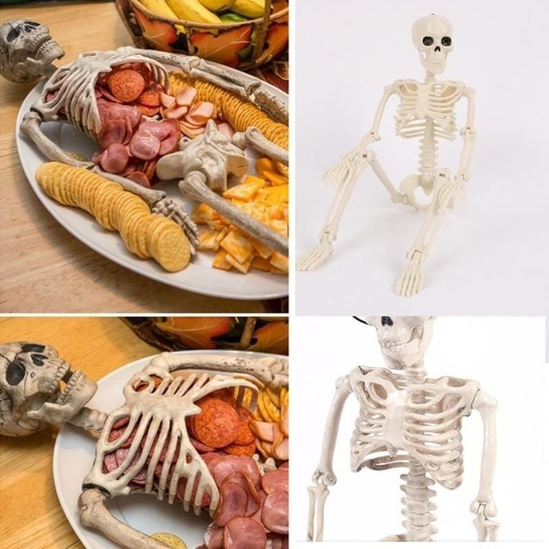 40CM Simulation Human Skeleton Halloween Party Decoration