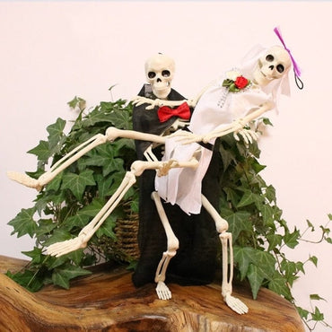 40CM Simulation Human Skeleton Halloween Party Decoration